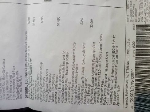 Used 2022 RAM 1500 Rebel w/ Rebel Level B Equipment Group image 6