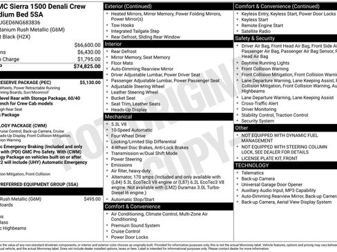 Used 2022 GMC Sierra 1500 Denali w/ Denali Reserve Package AWD/4WD image 4