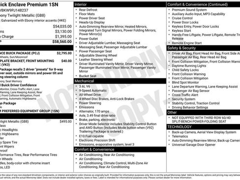 Certified 2023 Buick Enclave Premium w/ Experience Buick Package AWD/4WD image 34