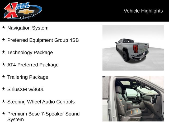 Used 2024 GMC Sierra 1500 AT4 w/ Technology Package AWD/4WD image 2