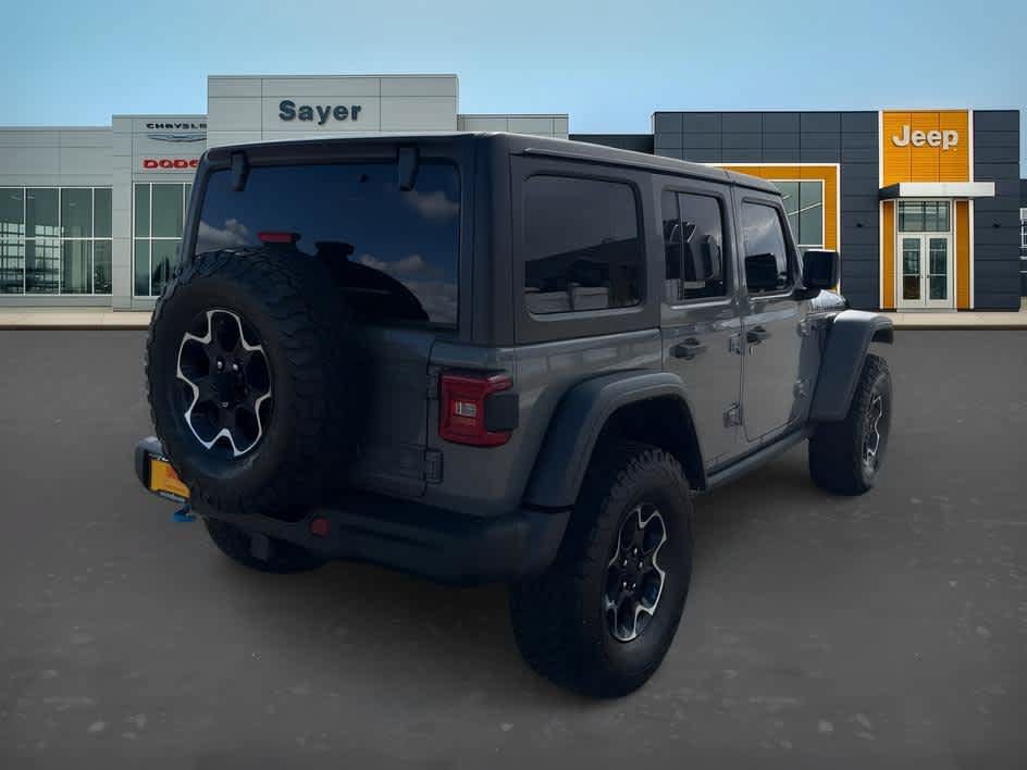 Used 2022 Jeep Wrangler Unlimited Rubicon 4xe w/ Steel Bumper Group AWD/4WD image 3