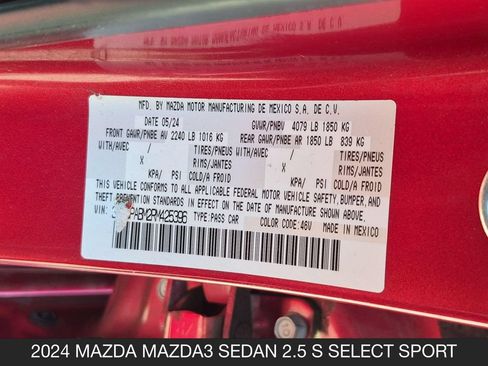 Used 2024 MAZDA MAZDA3 s FWD image 24