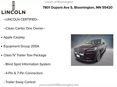 Certified 2022 Lincoln Aviator Reserve w/ Elements Package Plus AWD/4WD image 6