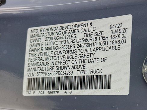 Used 2023 Honda Ridgeline RTL image 33