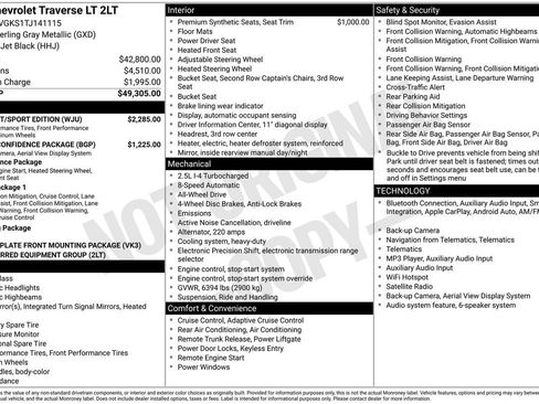 Used 2026 Chevrolet Traverse LT w/ Midnight/Sport Edition AWD/4WD image 30