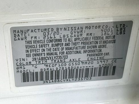 Used 2020 Nissan Sentra SV FWD image 33