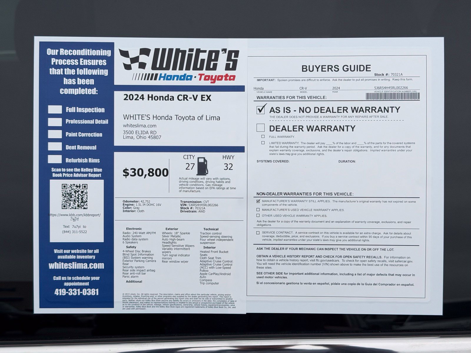Used 2024 Honda CR-V EX image 32