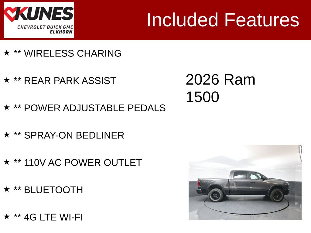 Used 2026 RAM 1500 Rebel w/ Rebel Level 1 Equipment Group AWD/4WD image 3