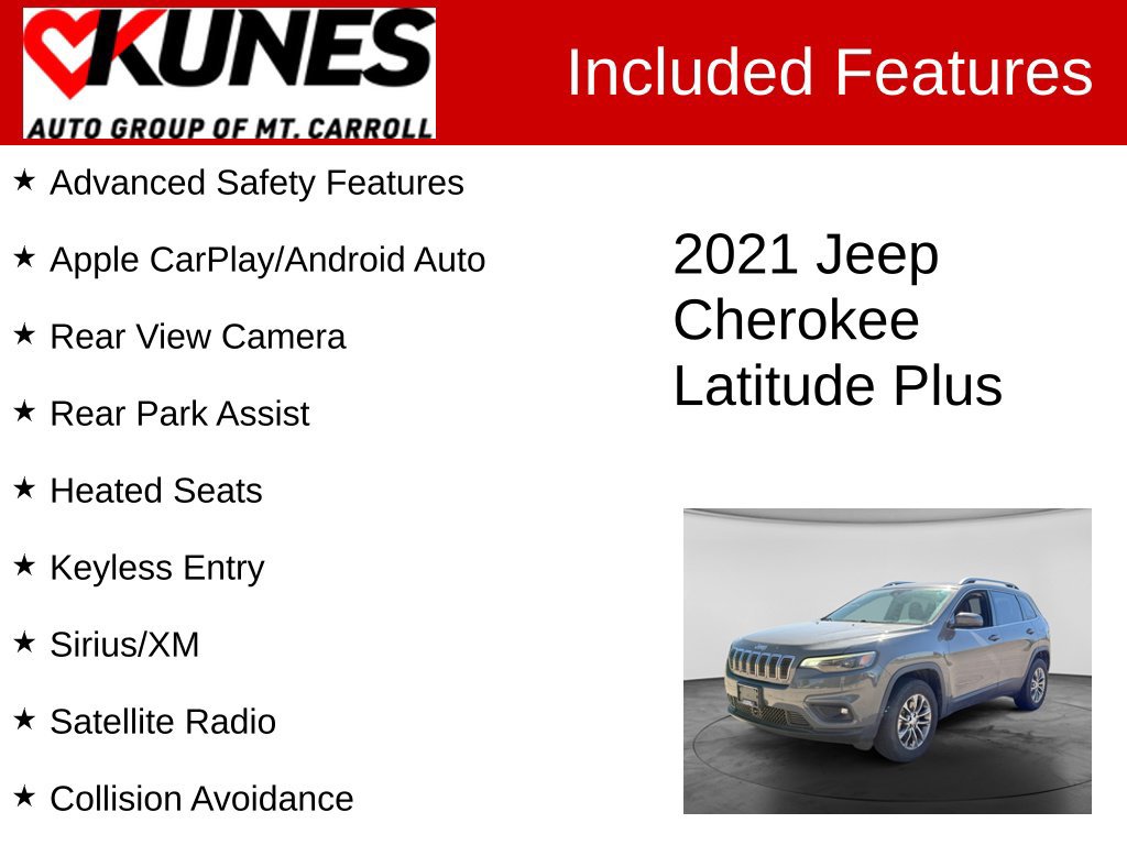 Used 2021 Jeep Cherokee Latitude Plus AWD/4WD image 3