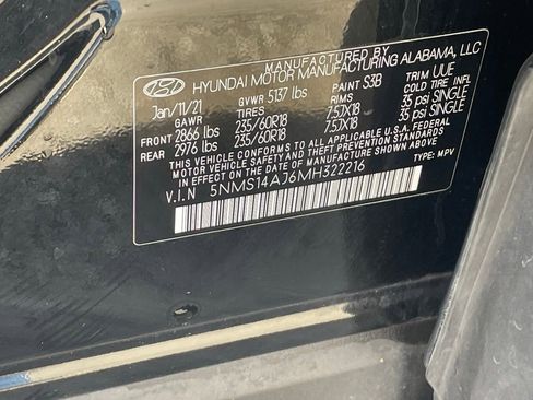 Used 2021 Hyundai Santa Fe SE w/ Cargo Package image 31