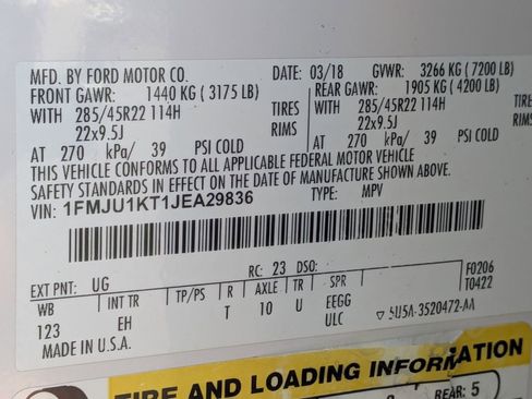 Used 2018 Ford Expedition Limited w/ Equipment Group 302A RWD image 29
