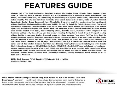 Used 2015 Chrysler 200 S w/ Navigation & Sound Group I image 2