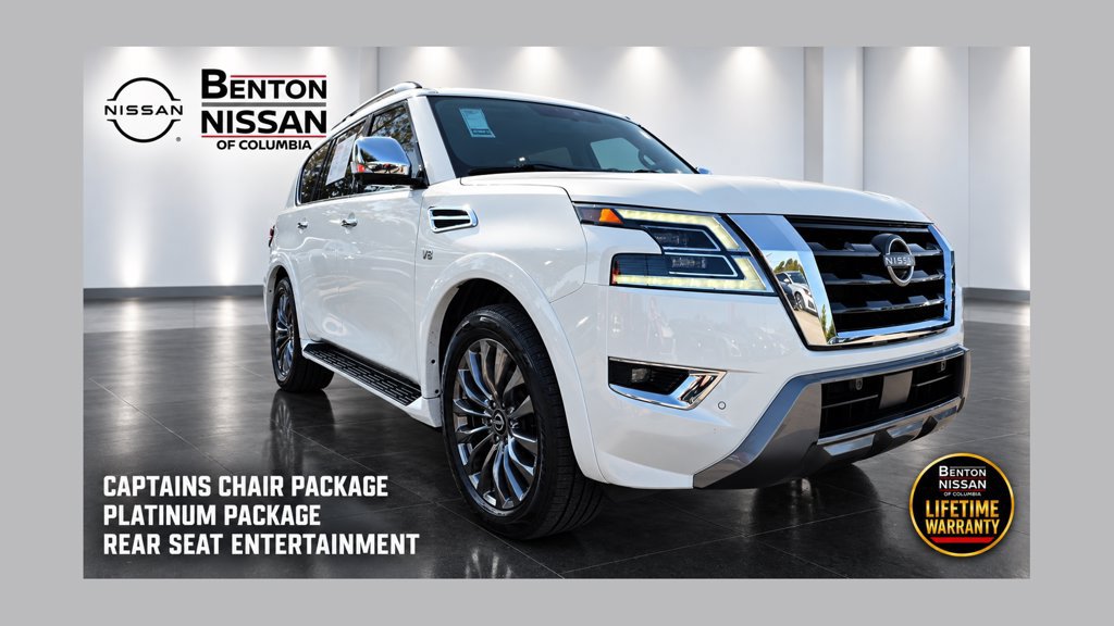 Used 2022 Nissan Armada Platinum w/ Captain's Chairs Package AWD/4WD 360° Tour