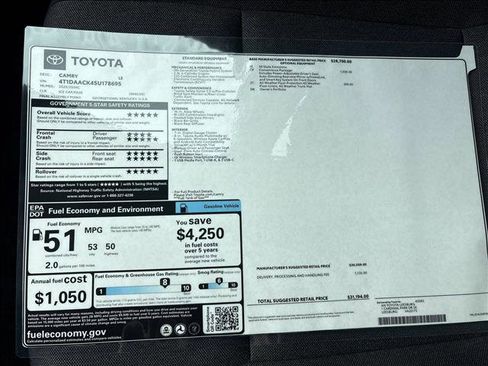 Used 2025 Toyota Camry LE w/ Convenience Package FWD image 17