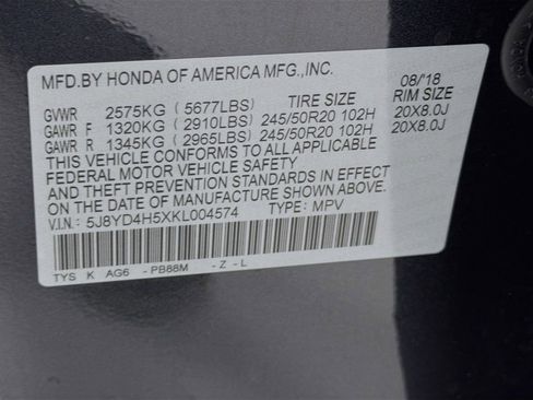 Used 2019 Acura MDX SH-AWD w/ Technology Package image 37