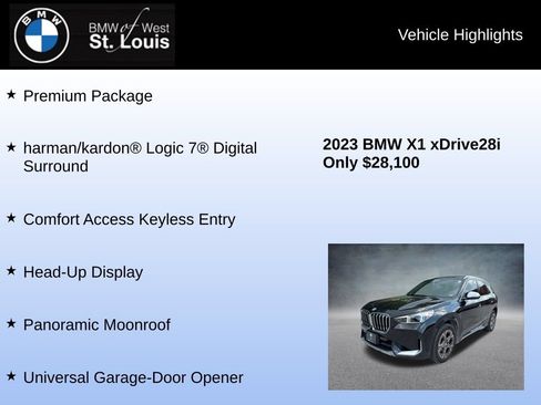 Used 2023 BMW X1 xDrive28i w/ Premium Package AWD/4WD image 8