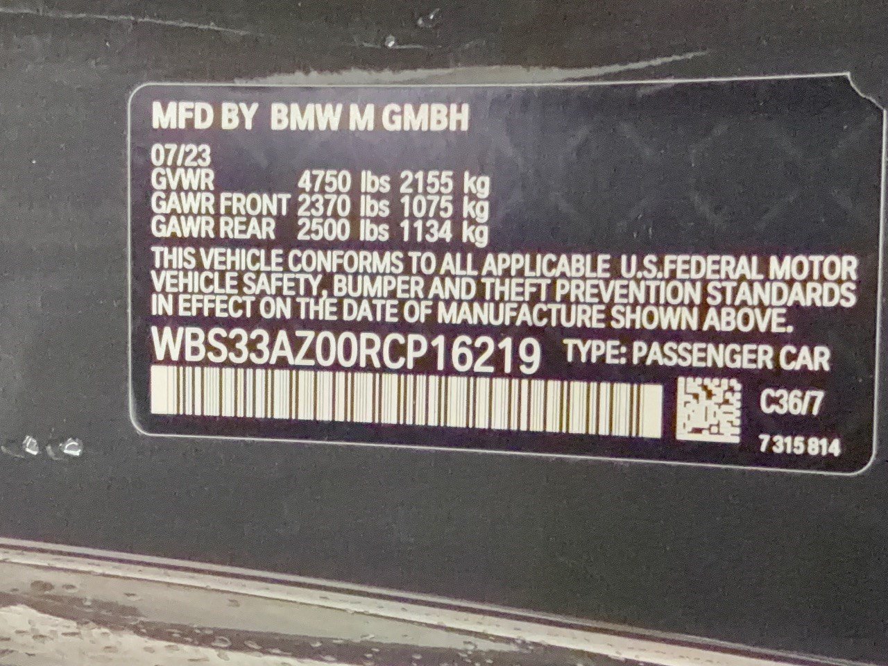 Certified 2024 BMW M4 Competition w/ M Driver's Package RWD image 12