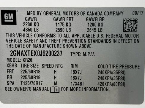 Used 2018 Chevrolet Equinox LT w/ Sun & Infotainment Package AWD/4WD image 56