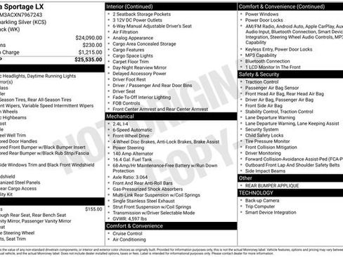 Certified 2022 Kia Sportage LX image 33