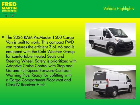 New 2026 RAM ProMaster 1500 w/ Cold Weather Group image 7