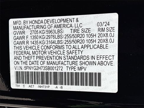 Certified 2025 Honda Pilot Touring image 39
