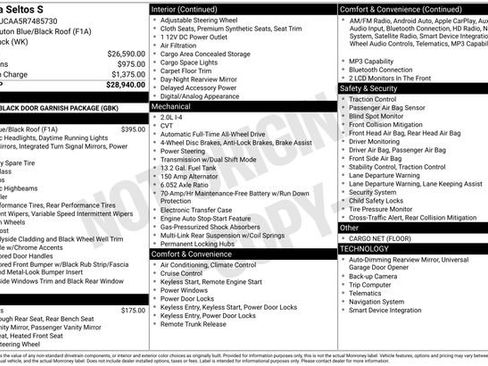 Certified 2024 Kia Seltos S AWD/4WD image 53
