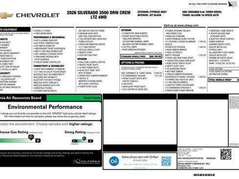 New 2026 Chevrolet Silverado 3500 LTZ w/ LTZ Convenience Package AWD/4WD image 4