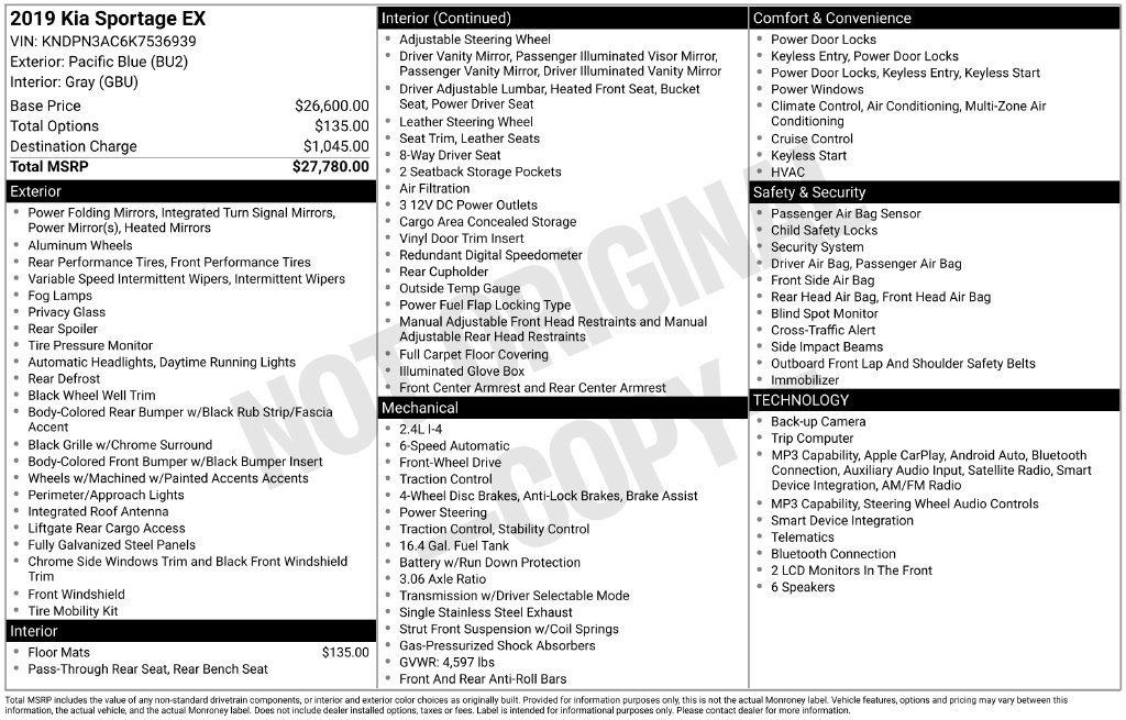 Used 2019 Kia Sportage EX FWD image 12