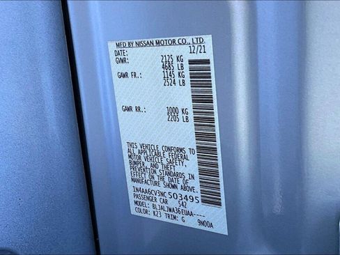 Used 2022 Nissan Maxima SV w/ Floor Mat Group FWD image 19