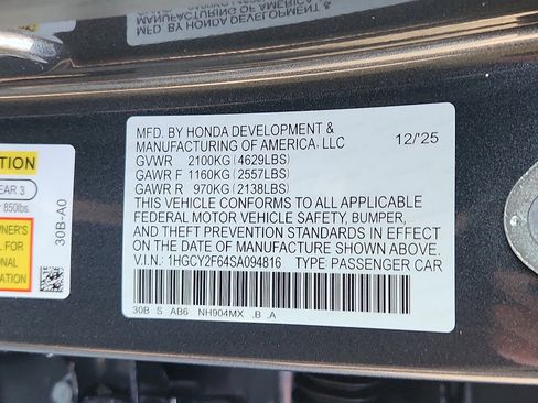 New 2025 Honda Accord EX-L image 17