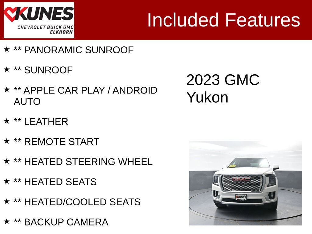 Used 2023 GMC Yukon Denali AWD/4WD image 2