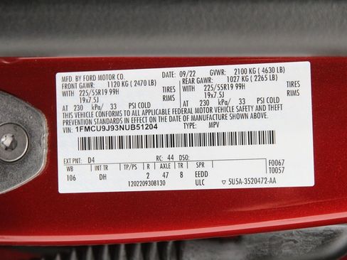 Certified 2022 Ford Escape Titanium w/ Titanium Elite Package image 23