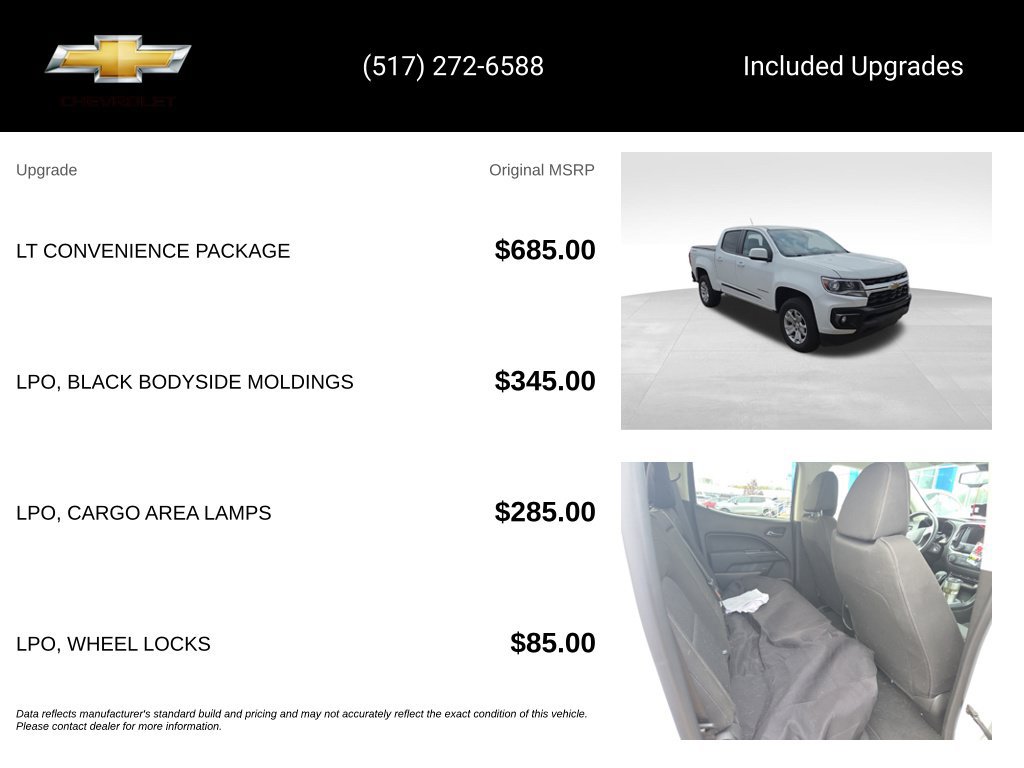 Used 2022 Chevrolet Colorado LT w/ LT Convenience Package AWD/4WD image 15