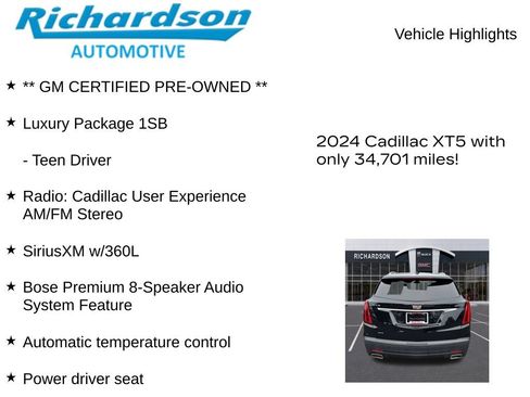Used 2024 Cadillac XT5 Luxury AWD/4WD image 12