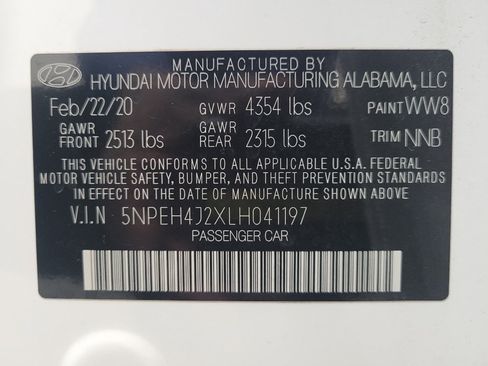 Used 2020 Hyundai Sonata Limited w/ Cargo Package FWD image 33