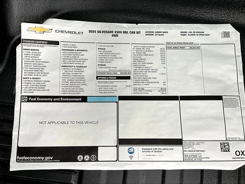 New 2025 Chevrolet Silverado 2500 W/T w/ WT Convenience Package image 13