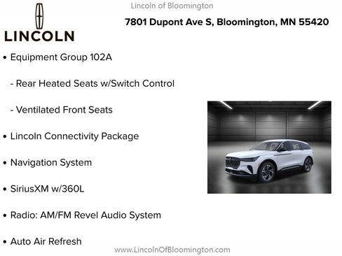 New 2026 Lincoln Nautilus Premier w/ Equipment Group 102A image 9