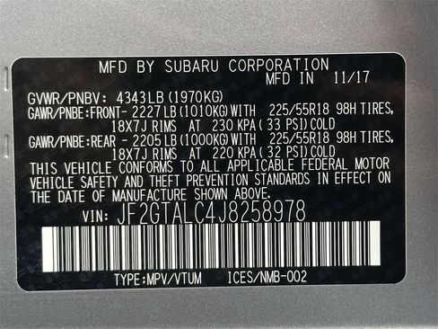 Used 2018 Subaru Crosstrek 2.0i Limited image 22