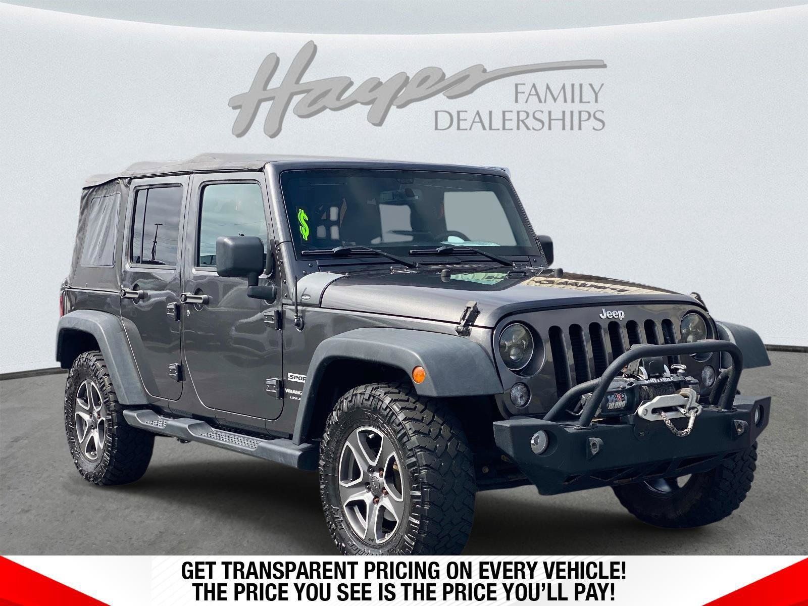 Used 2018 Jeep Wrangler Unlimited Sport S AWD/4WD image 1