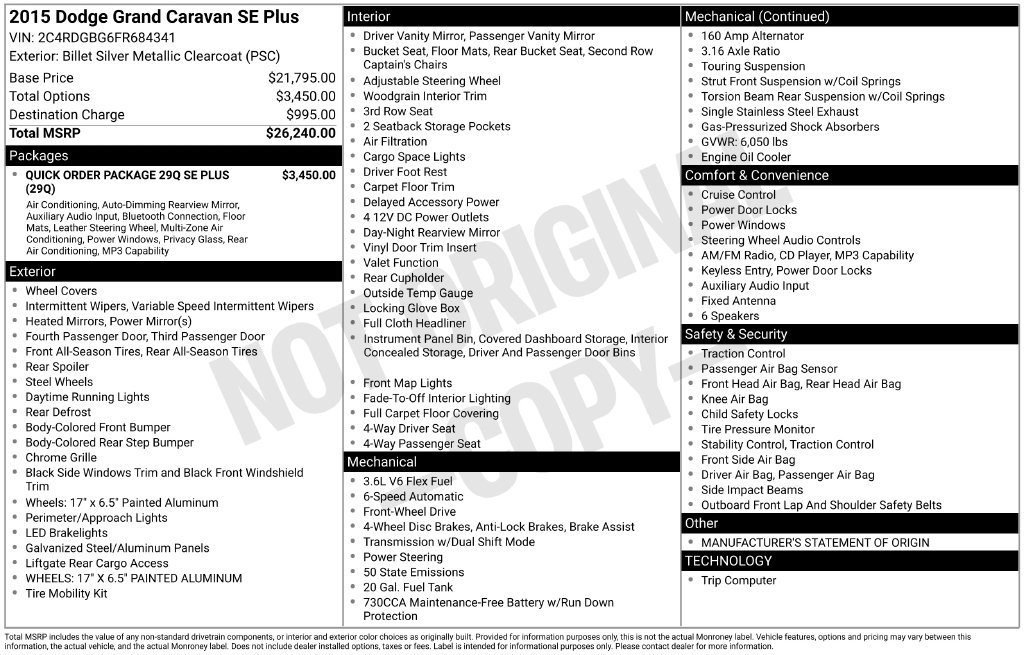 Used 2015 Dodge Grand Caravan SE FWD image 38