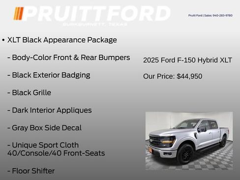 Used 2025 Ford F150 XLT w/ Equipment Group 302A MID AWD/4WD image 7