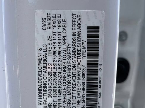 Certified 2026 Honda Passport TrailSport Elite image 10