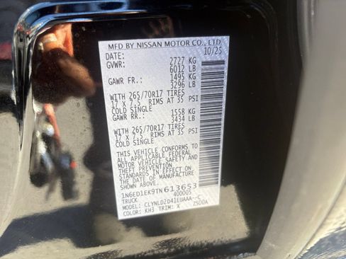 Used 2026 Nissan Frontier PRO-4X AWD/4WD image 28