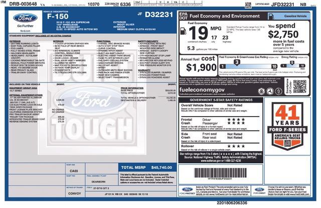 Certified 2018 Ford F150 XLT w/ Trailer Tow Package AWD/4WD image 3