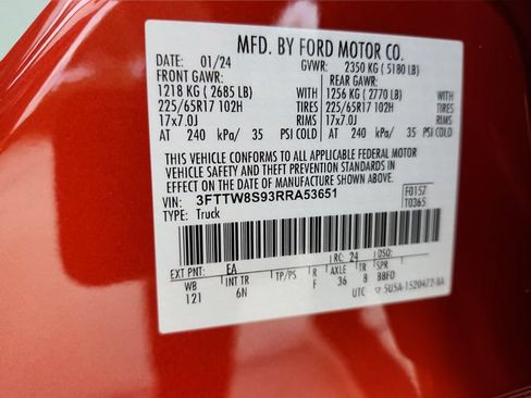 Used 2024 Ford Maverick Lariat w/ FX4 Off-Road Package AWD/4WD image 32