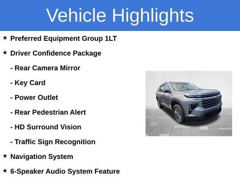 Used 2026 Chevrolet Traverse LT w/ Driver Confidence Package FWD image 3