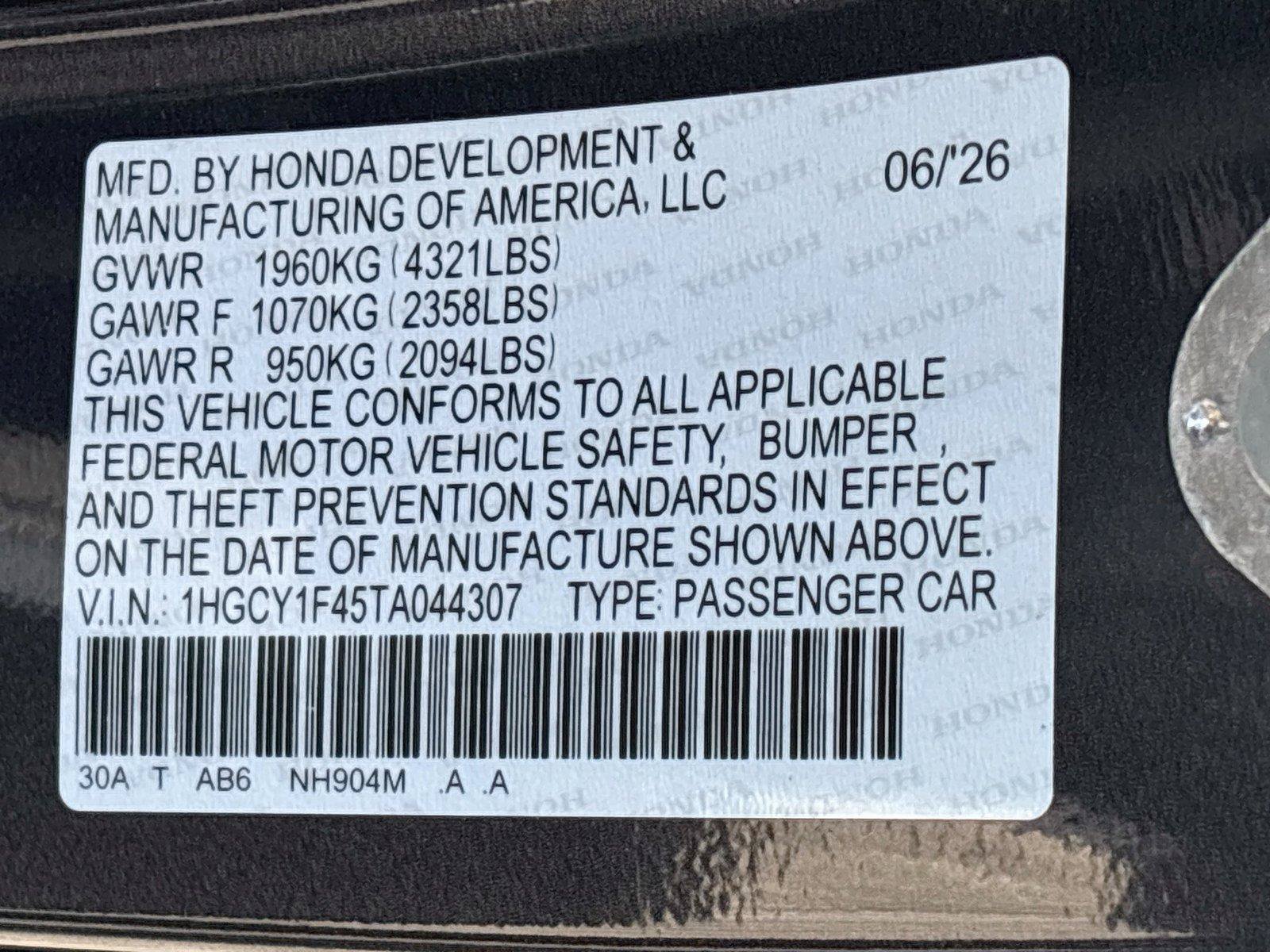 Certified 2026 Honda Accord SE image 36