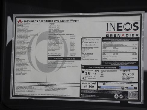 New 2025 INEOS Grenadier Base image 23