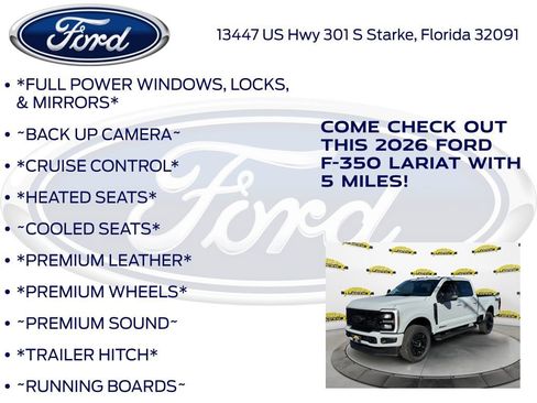 New 2026 Ford F350 Lariat w/ Black Appearance Package image 10