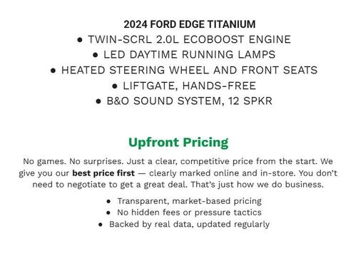 Certified 2024 Ford Edge Titanium AWD/4WD image 2